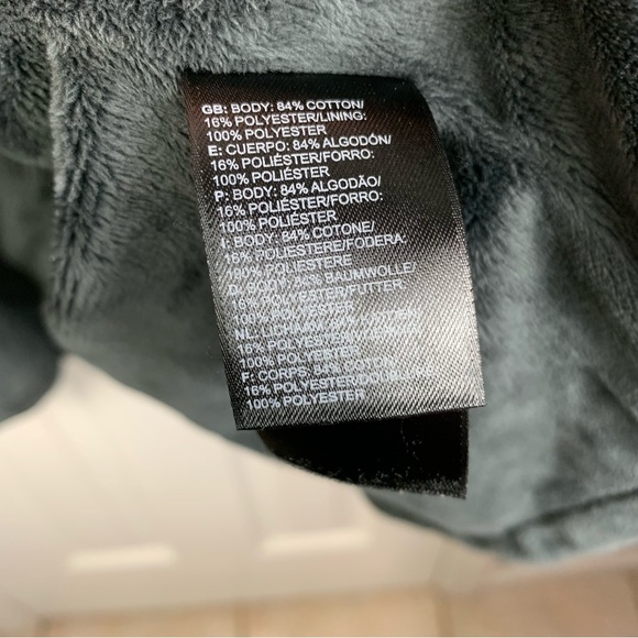 The North Face Dionne Plush Coat Sweater Jacket Full Zip Gray Hooded - Picture 4 of 5